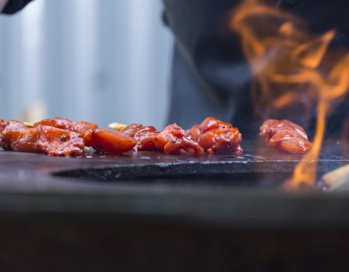 Vlees op de barbecue